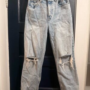 Abercrombie & Fitch Light Blue Straight Leg Jeans